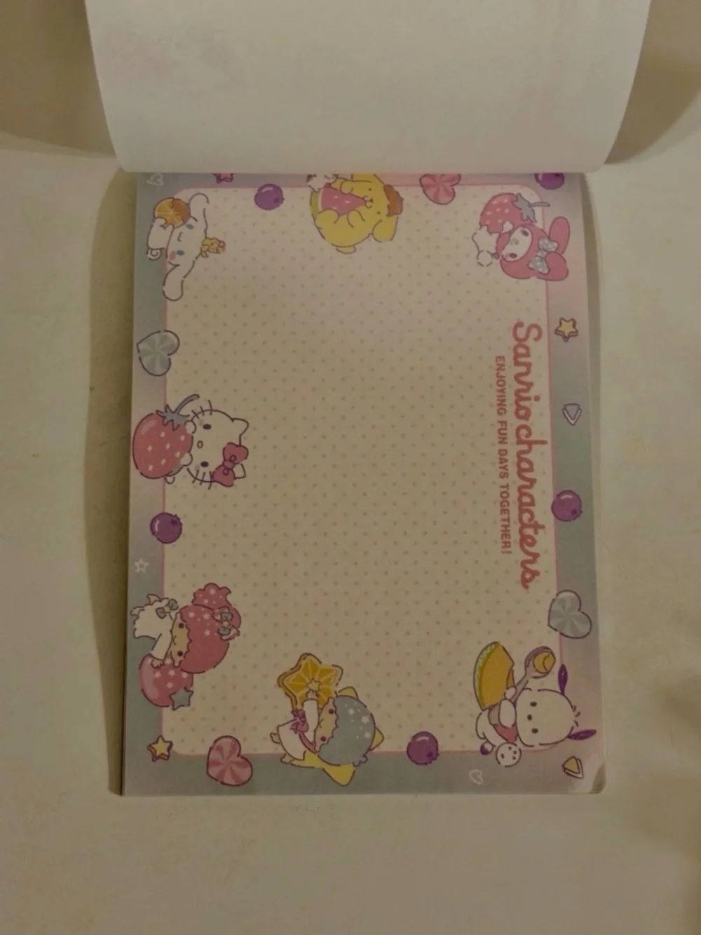 Sanrio Characters Large Volume Memo Pad Sticker Book Stationary Set from Japan